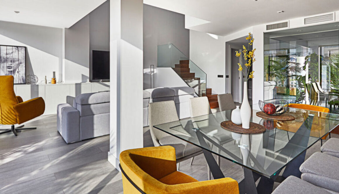 Decoración interior de dúplex