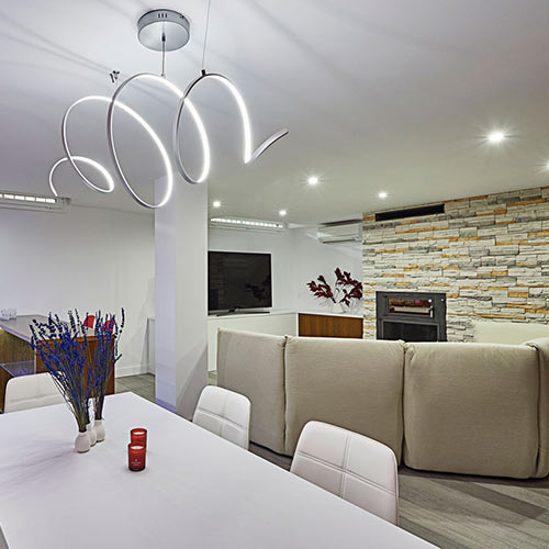 Decoración interior de dúplex