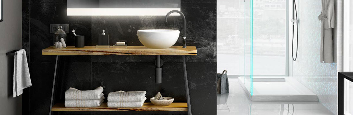 Proyecto de baño en maderas exclusivas